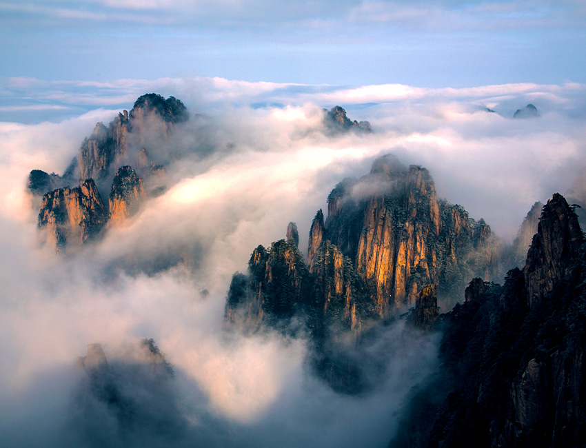 安徽黄山集自然风光、文化遗存和美食于一体的旅游胜地